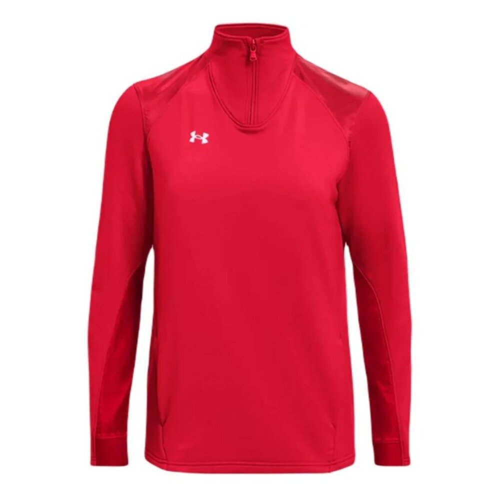 Women's Red Under Armour Command ¼ Zip
